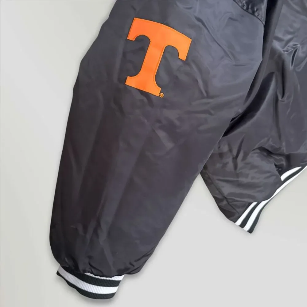 NWT Tennessee Volunteers Reversible Satin Full-Zip Jacket Orange/Gray Size 4XL